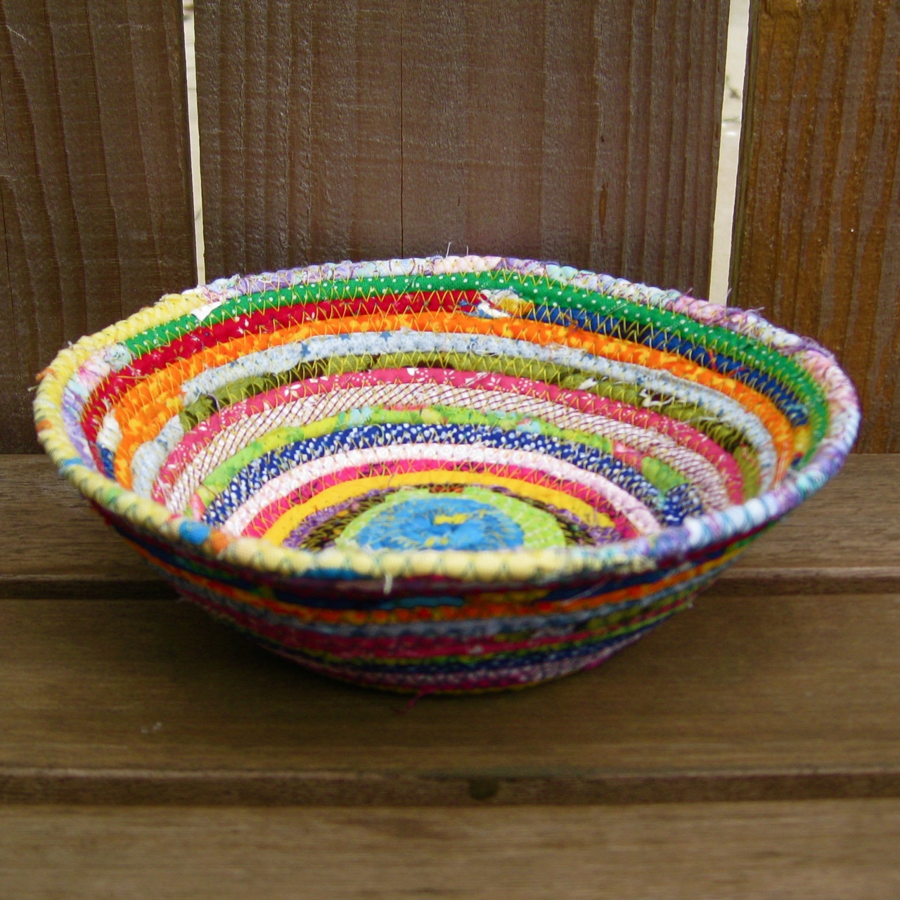 coiled fabric bowls part 2 made by Julianne