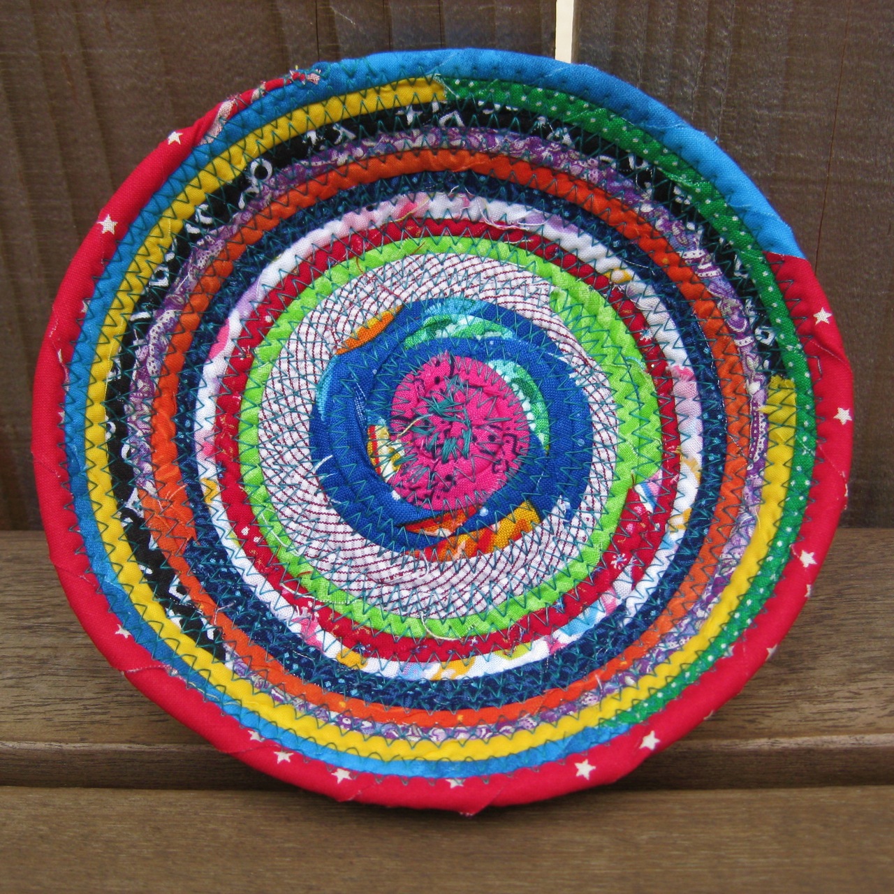 coiled fabric bowls part 2 made by Julianne