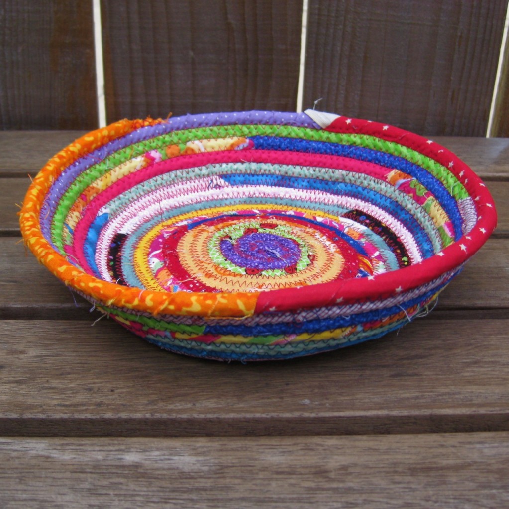 coiled fabric bowls part 2 made by Julianne