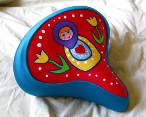 teal Russian doll seat