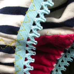 nautical blue panties detail