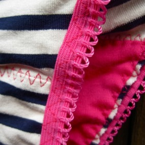 nautical pink panties detail