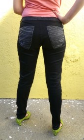 black pants