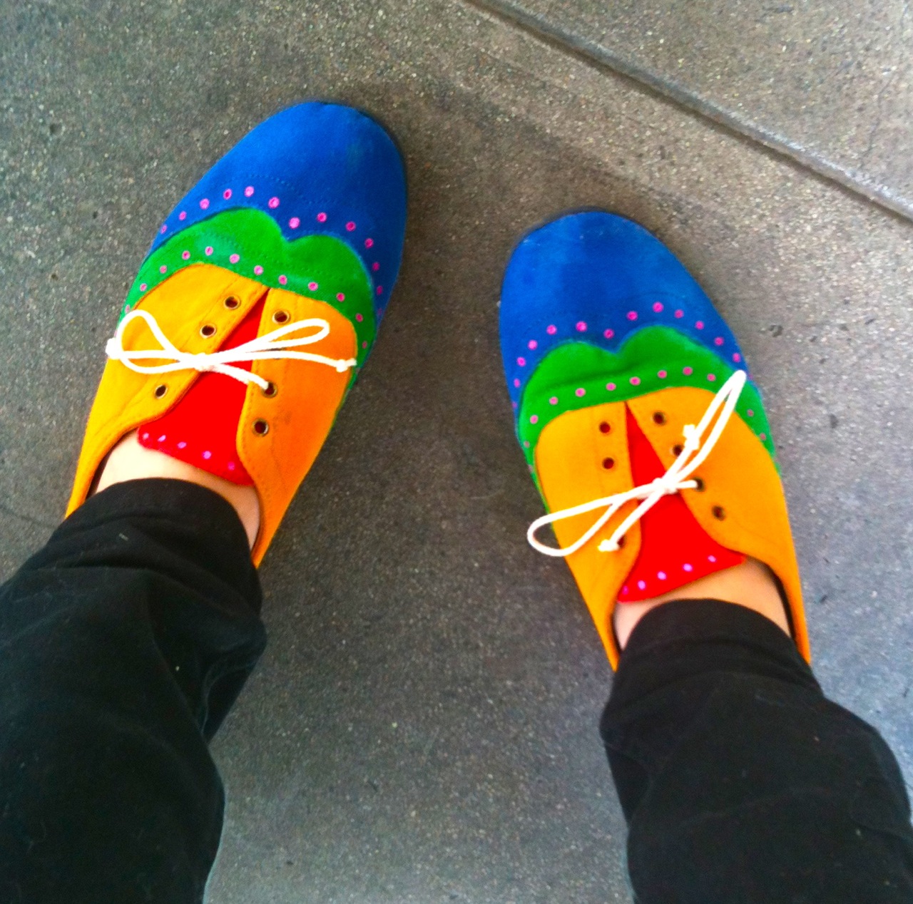 rainbow shoes