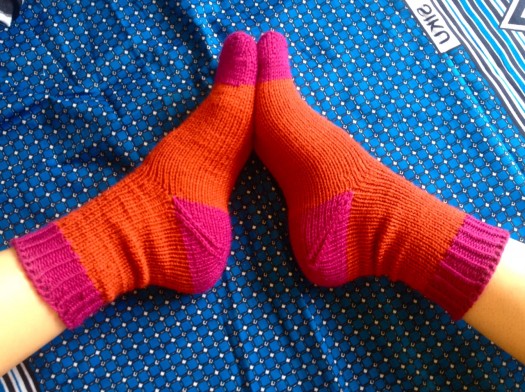 friendship socks, made by Julianne
