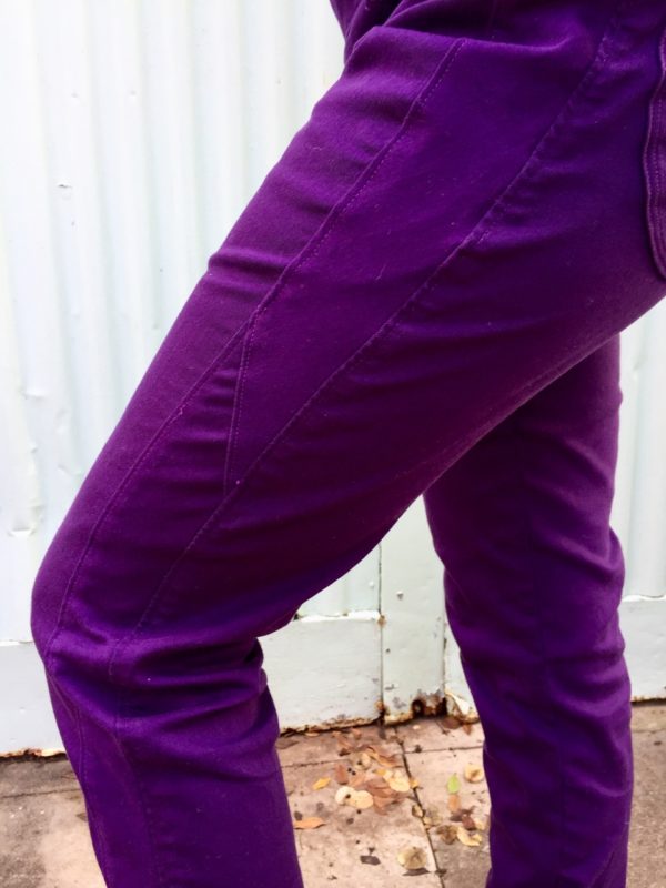 purple pants, made by Julianne
